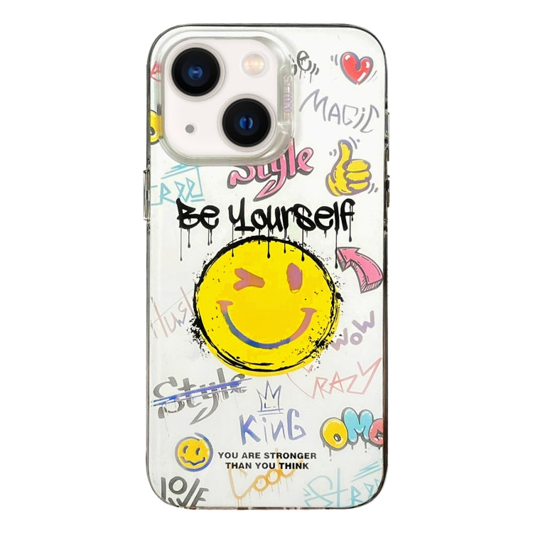 Colorful Pattern TPU + PC Phone Case, For iPhone 15, For iPhone 14
