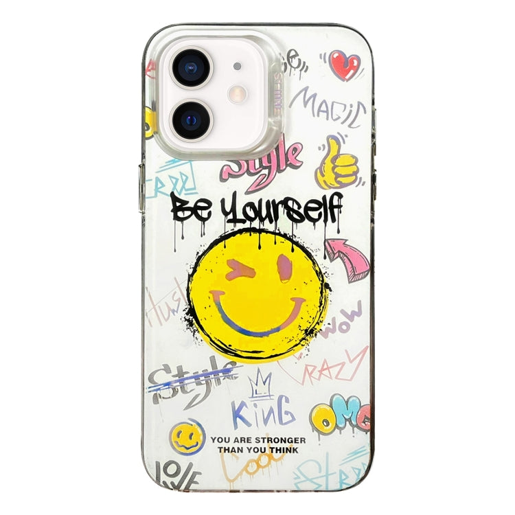 Colorful Pattern TPU + PC Phone Case, For iPhone 13, For iPhone 12