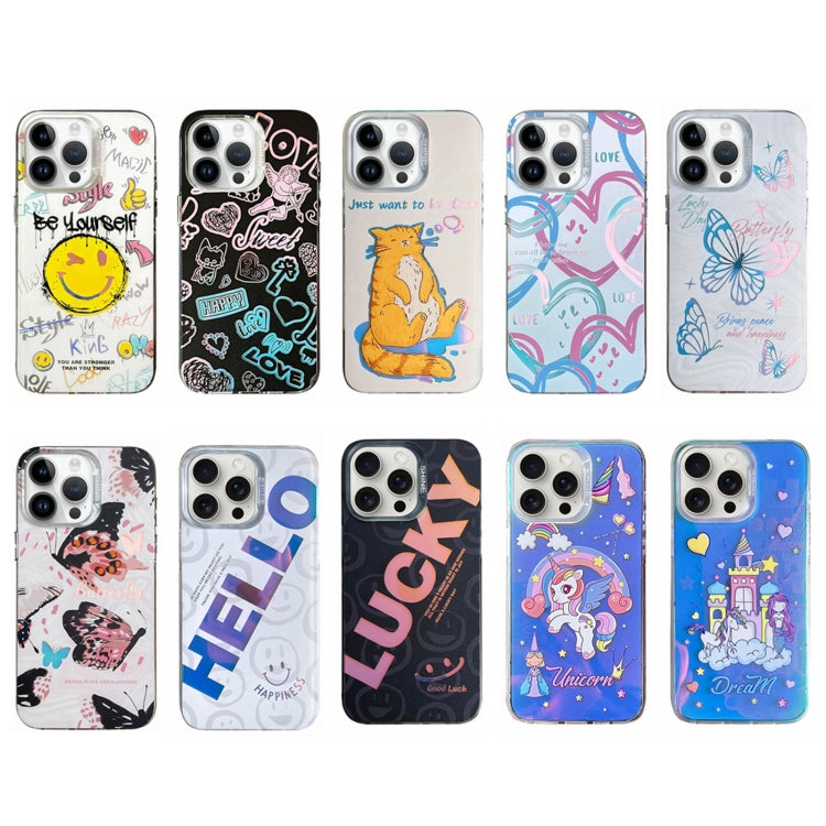 Colorful Pattern TPU + PC Phone Case, For iPhone 13 Pro Max, For iPhone 13 Pro