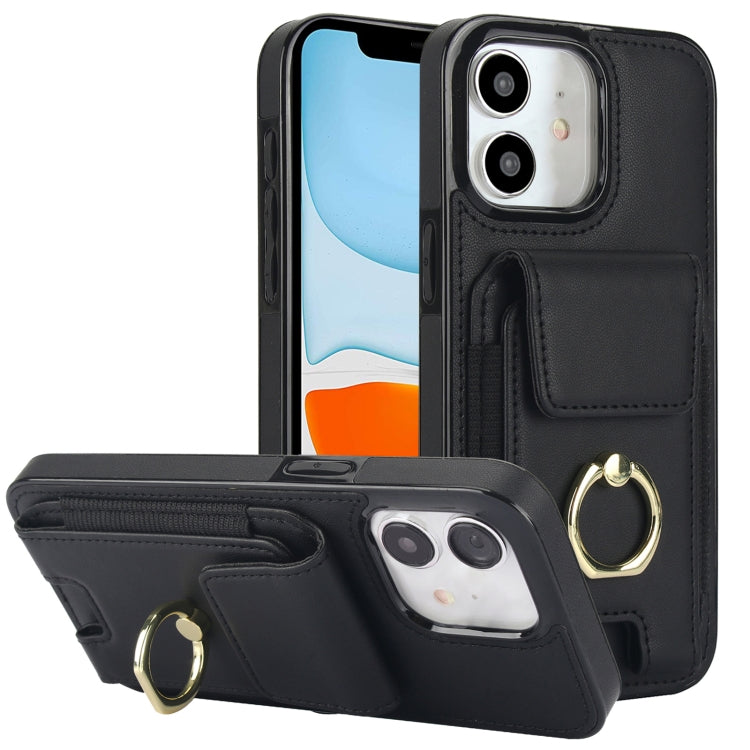 Elastic Card Bag Ring Holder Phone Case, For iPhone 11 Pro Max, For iPhone 11, For iPhone 11 Pro
