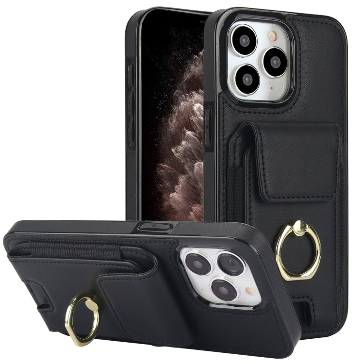 Elastic Card Bag Ring Holder Phone Case, For iPhone 11 Pro Max, For iPhone 11, For iPhone 11 Pro