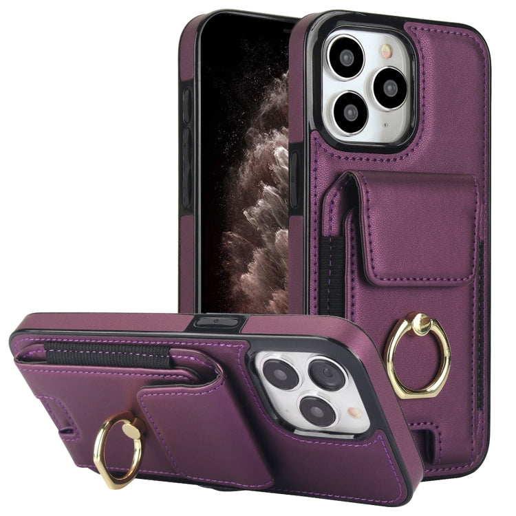 Elastic Card Bag Ring Holder Phone Case, For iPhone 11 Pro Max, For iPhone 11, For iPhone 11 Pro