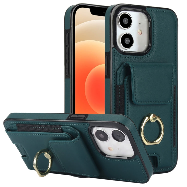 Elastic Card Bag Ring Holder Phone Case, For iPhone 13, For iPhone 12, For iPhone 12 Pro Max, For iPhone 12 Pro