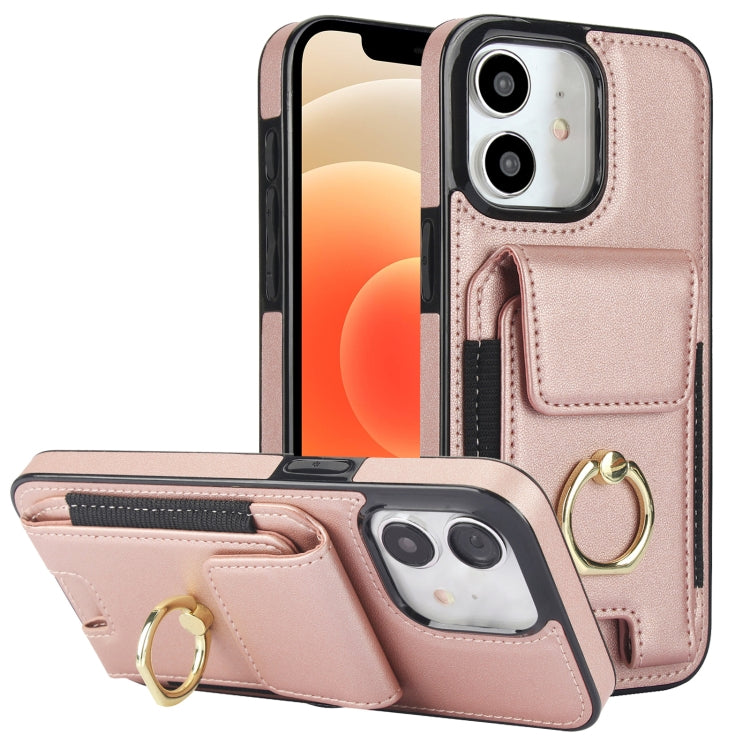 Elastic Card Bag Ring Holder Phone Case, For iPhone 13, For iPhone 12, For iPhone 12 Pro Max, For iPhone 12 Pro