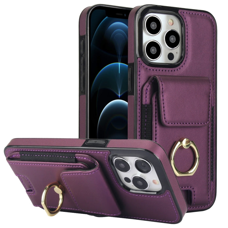 Elastic Card Bag Ring Holder Phone Case, For iPhone 13, For iPhone 12, For iPhone 12 Pro Max, For iPhone 12 Pro