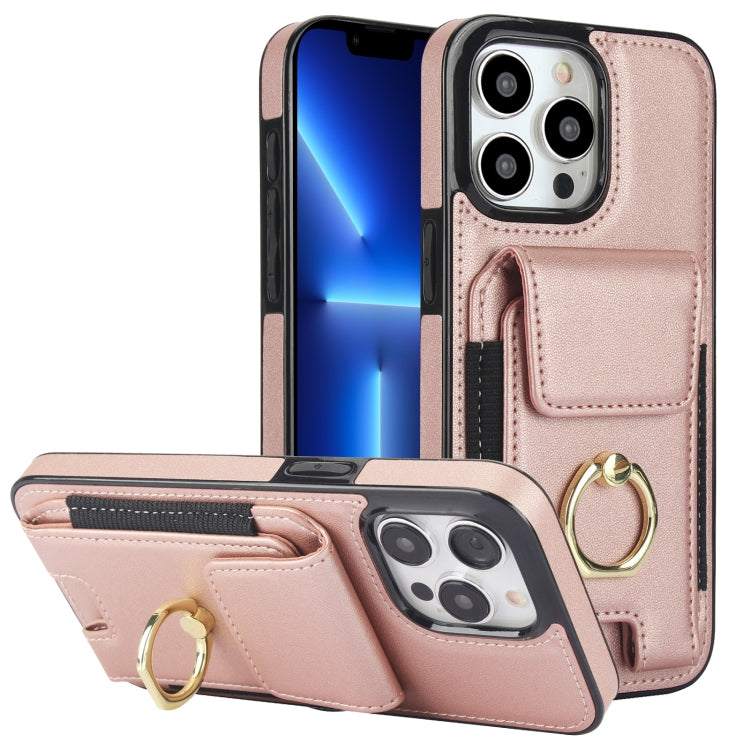Elastic Card Bag Ring Holder Phone Case, For iPhone 14 Pro, For iPhone 14 Pro Max, For iPhone 13 Pro Max, For iPhone 13 Pro