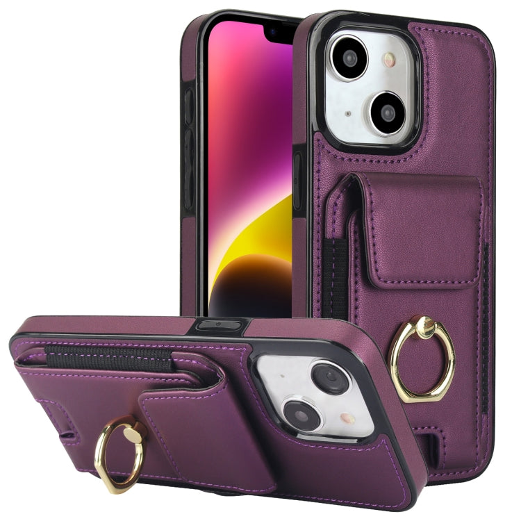 Elastic Card Bag Ring Holder Phone Case, For iPhone 15 Pro Max, For iPhone 15 Pro, For iPhone 15, For iPhone 14