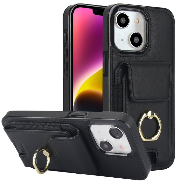 Elastic Card Bag Ring Holder Phone Case, For iPhone 15 Pro Max, For iPhone 15 Pro, For iPhone 15, For iPhone 14