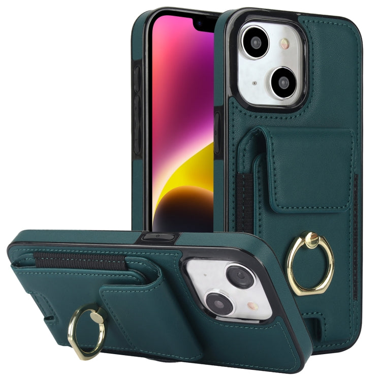 Elastic Card Bag Ring Holder Phone Case, For iPhone 15 Pro Max, For iPhone 15 Pro, For iPhone 15, For iPhone 14