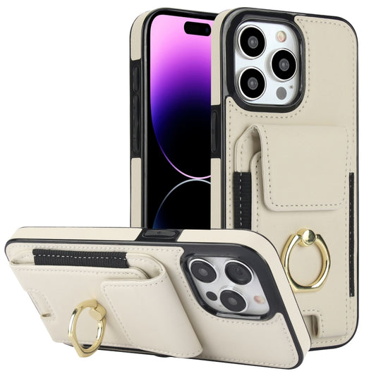 Elastic Card Bag Ring Holder Phone Case, For iPhone 14 Pro, For iPhone 14 Pro Max, For iPhone 13 Pro Max, For iPhone 13 Pro