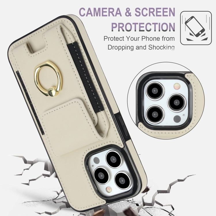 Elastic Card Bag Ring Holder Phone Case, For iPhone 14 Pro, For iPhone 14 Pro Max, For iPhone 13 Pro Max, For iPhone 13 Pro