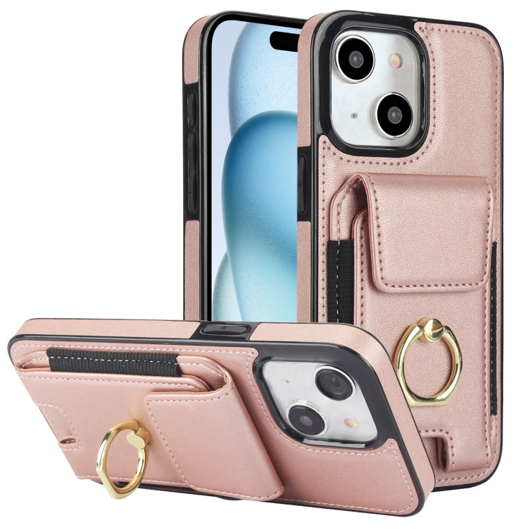 Elastic Card Bag Ring Holder Phone Case, For iPhone 15 Pro Max, For iPhone 15 Pro, For iPhone 15, For iPhone 14