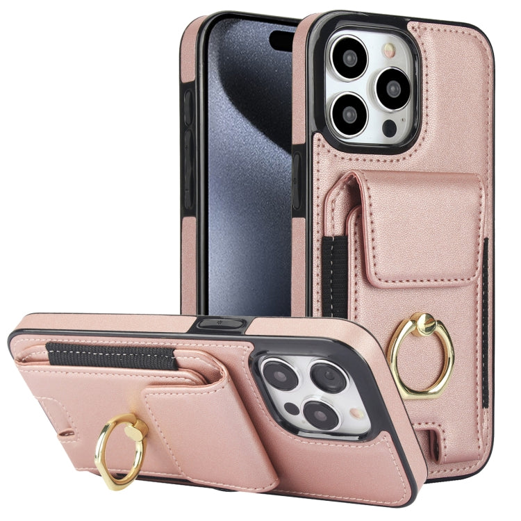 Elastic Card Bag Ring Holder Phone Case, For iPhone 15 Pro Max, For iPhone 15 Pro, For iPhone 15, For iPhone 14