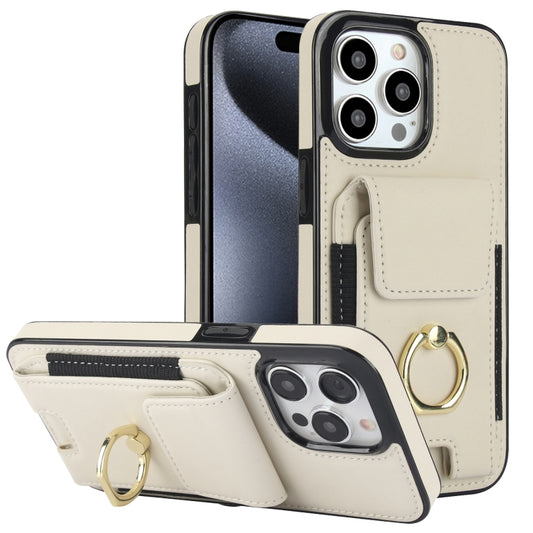Elastic Card Bag Ring Holder Phone Case, For iPhone 15 Pro Max, For iPhone 15 Pro, For iPhone 15, For iPhone 14