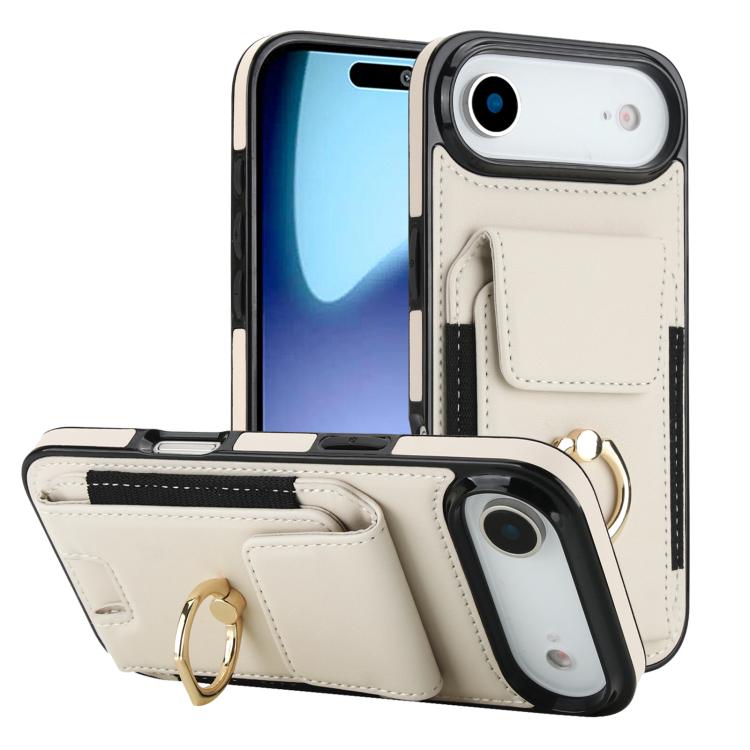 Elastic Card Bag Ring Holder Phone Case, For iPhone 17 Pro Max, For iPhone 17 Pro, For iPhone 17, For iPhone Air