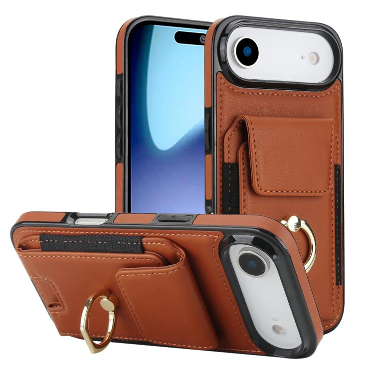 Elastic Card Bag Ring Holder Phone Case, For iPhone 17 Pro Max, For iPhone 17 Pro, For iPhone 17, For iPhone Air