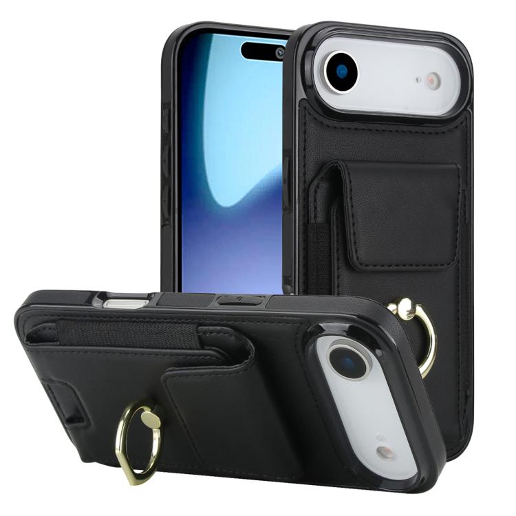 Elastic Card Bag Ring Holder Phone Case, For iPhone 17 Pro Max, For iPhone 17 Pro, For iPhone 17, For iPhone Air