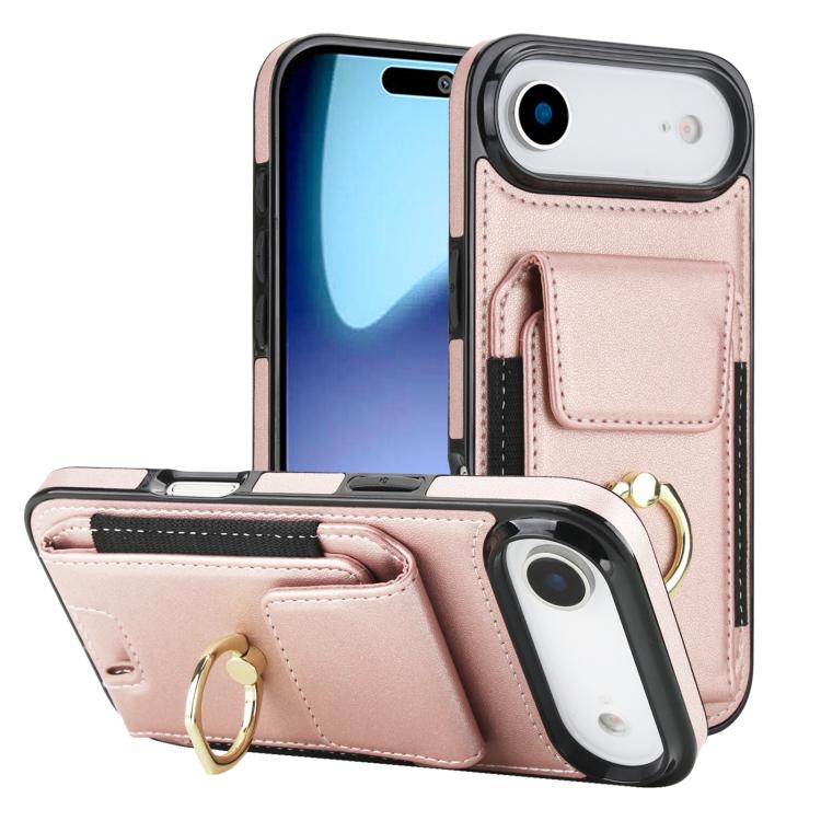 Elastic Card Bag Ring Holder Phone Case, For iPhone 17 Pro Max, For iPhone 17 Pro, For iPhone 17, For iPhone Air