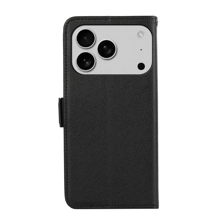 ABEEL Side-Magnetic Litchi Pattern Leather RFID Phone Case, For iPhone 17 Pro Max, For iPhone 17 Pro, For iPhone Air, For iPhone 15 Pro Max, For iPhone 15 Pro, For iPhone 15 Plus