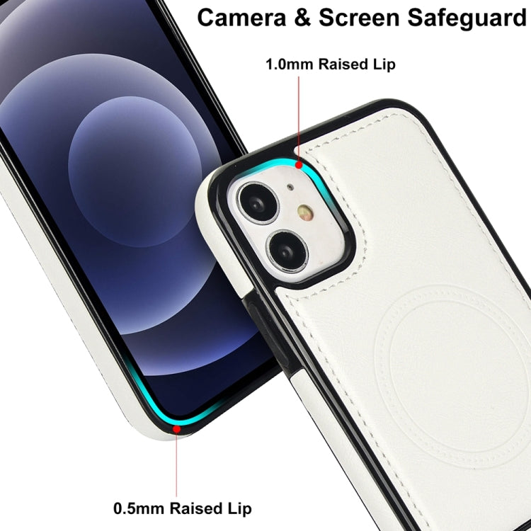 Retro Leather Invisible Stand MagSafe Phone Case, For iPhone 12 / 12 Pro, For iPhone 12 Pro Max, For iPhone 12 mini