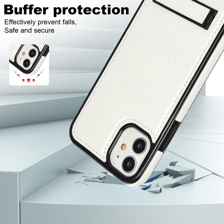 Retro Leather Invisible Stand MagSafe Phone Case, For iPhone 12 / 12 Pro, For iPhone 12 Pro Max, For iPhone 12 mini
