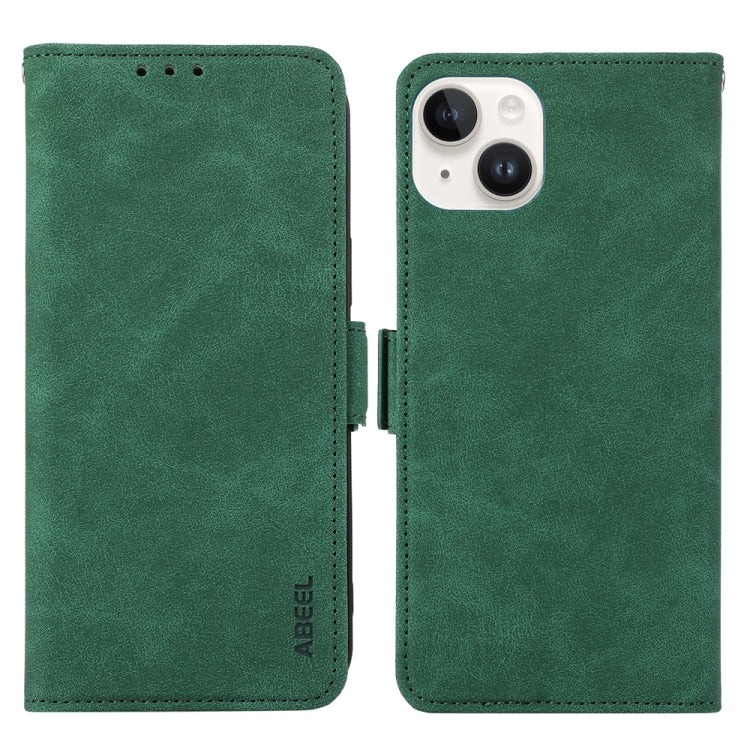 ABEEL Frosted Magnetic RFID Leather Phone Case, For iPhone 15, For iPhone 14 Plus, For iPhone 14, For iPhone 14 Pro