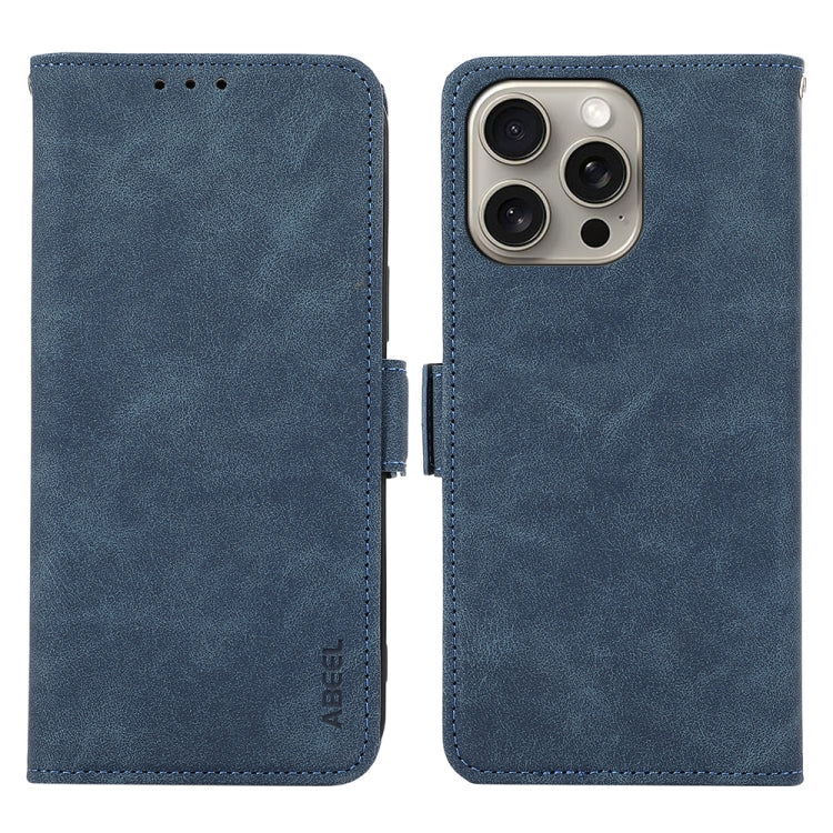 ABEEL Frosted Magnetic RFID Leather Phone Case, For iPhone 15, For iPhone 14 Plus, For iPhone 14, For iPhone 14 Pro