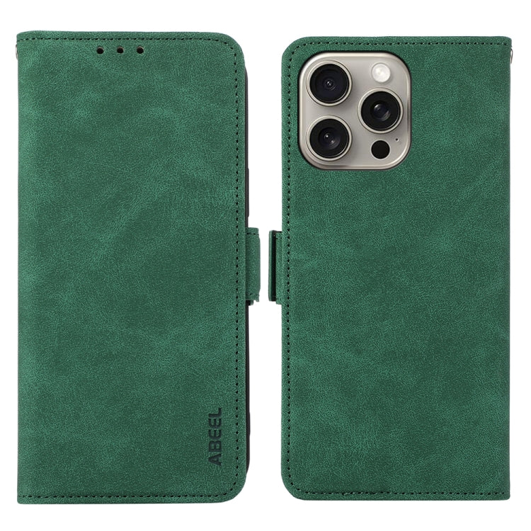 ABEEL Frosted Magnetic RFID Leather Phone Case, For iPhone 15, For iPhone 14 Plus, For iPhone 14, For iPhone 14 Pro