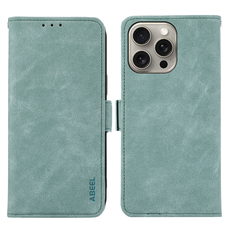 ABEEL Frosted Magnetic RFID Leather Phone Case, For iPhone 15, For iPhone 14 Plus, For iPhone 14, For iPhone 14 Pro