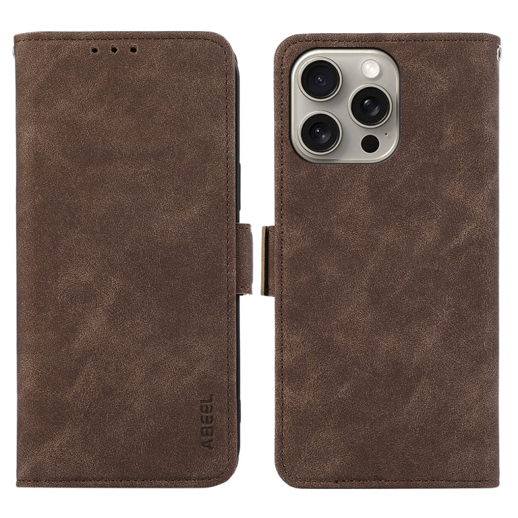 ABEEL Frosted Magnetic RFID Leather Phone Case, For iPhone 14 Pro Max, For iPhone 13 Pro Max, For iPhone 13 Pro, For iPhone 13