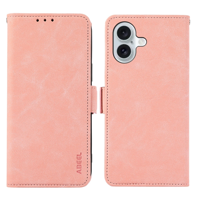 ABEEL Frosted Magnetic RFID Leather Phone Case, For iPhone 16, For iPhone 15 Pro Max, For iPhone 15 Pro, For iPhone 15 Plus