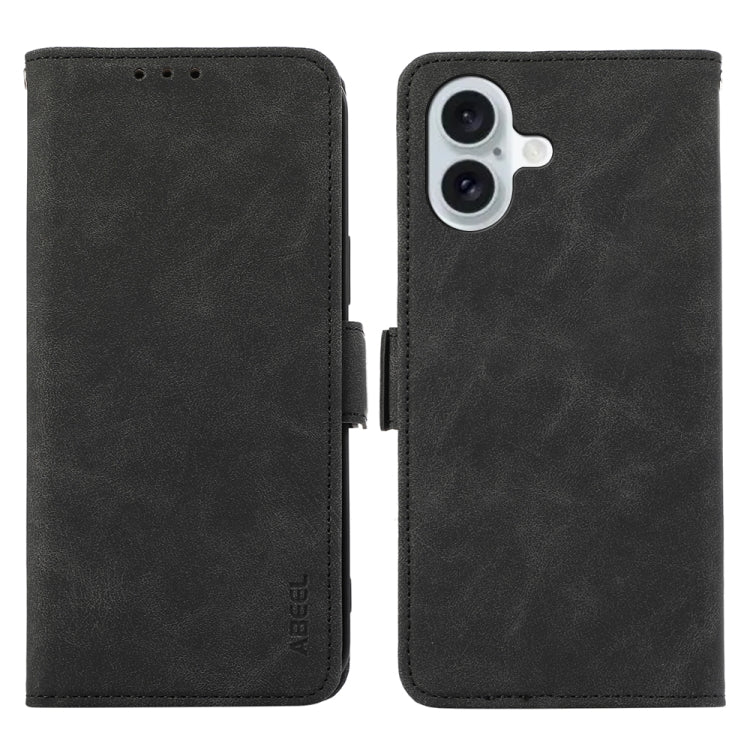 ABEEL Frosted Magnetic RFID Leather Phone Case, For iPhone 16, For iPhone 15 Pro Max, For iPhone 15 Pro, For iPhone 15 Plus
