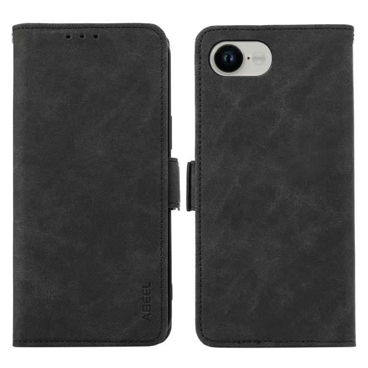 ABEEL Frosted Magnetic RFID Leather Phone Case, For iPhone 16e / 17e, For iPhone 17 Pro Max, For iPhone 17 Pro, For iPhone 17