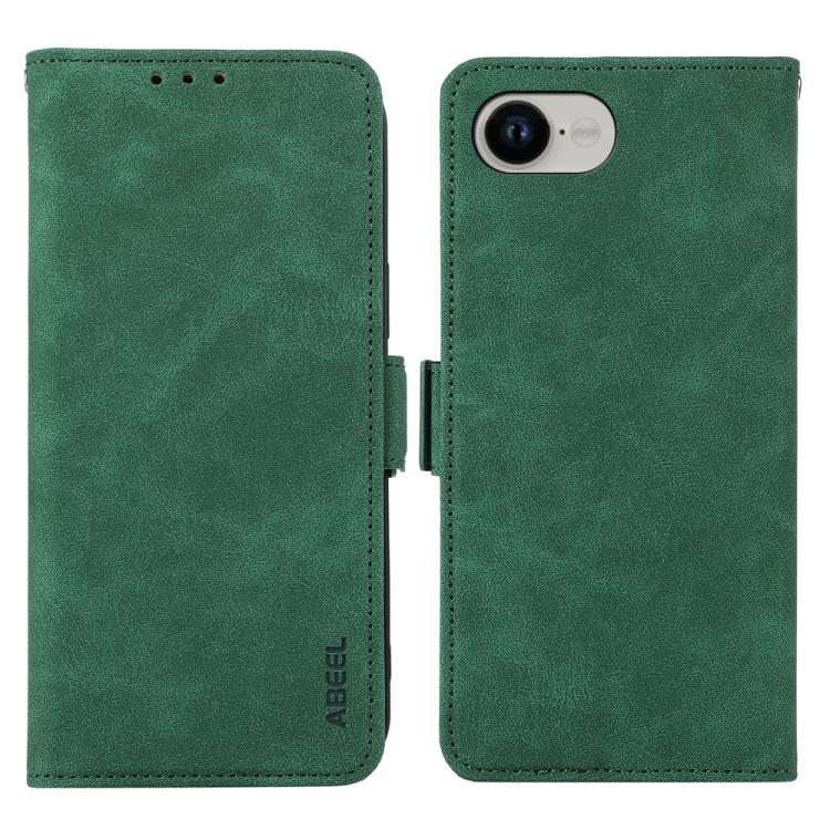 ABEEL Frosted Magnetic RFID Leather Phone Case, For iPhone 16e / 17e, For iPhone 17 Pro Max, For iPhone 17 Pro, For iPhone 17