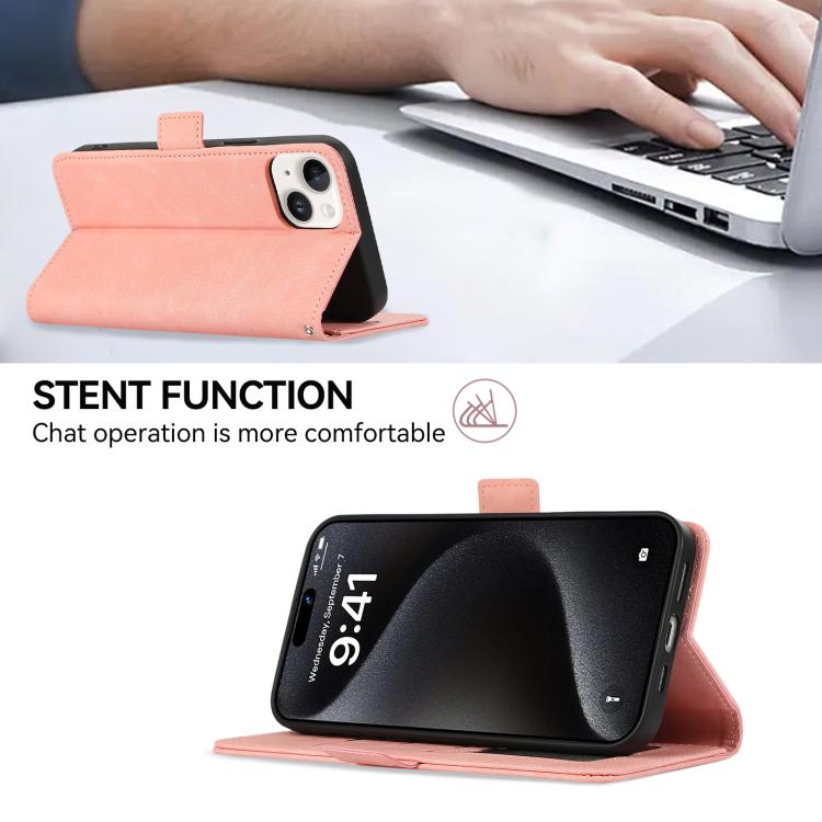 ABEEL Frosted Magnetic RFID Leather Phone Case, For iPhone 16e / 17e, For iPhone 17 Pro Max, For iPhone 17 Pro, For iPhone 17