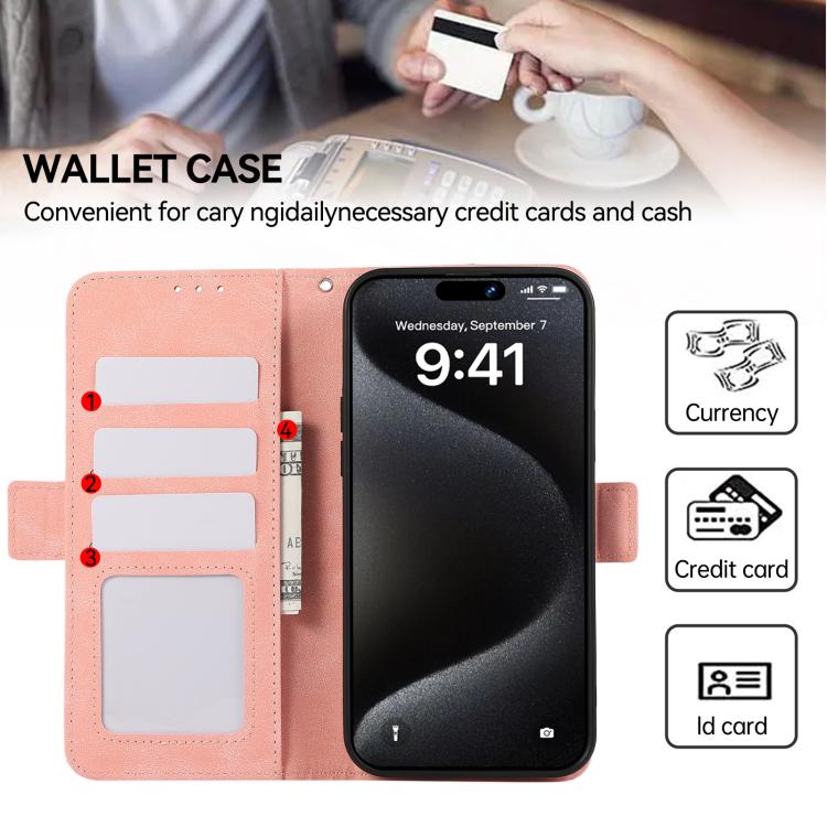 ABEEL Frosted Magnetic RFID Leather Phone Case, For iPhone 16e / 17e, For iPhone 17 Pro Max, For iPhone 17 Pro, For iPhone 17