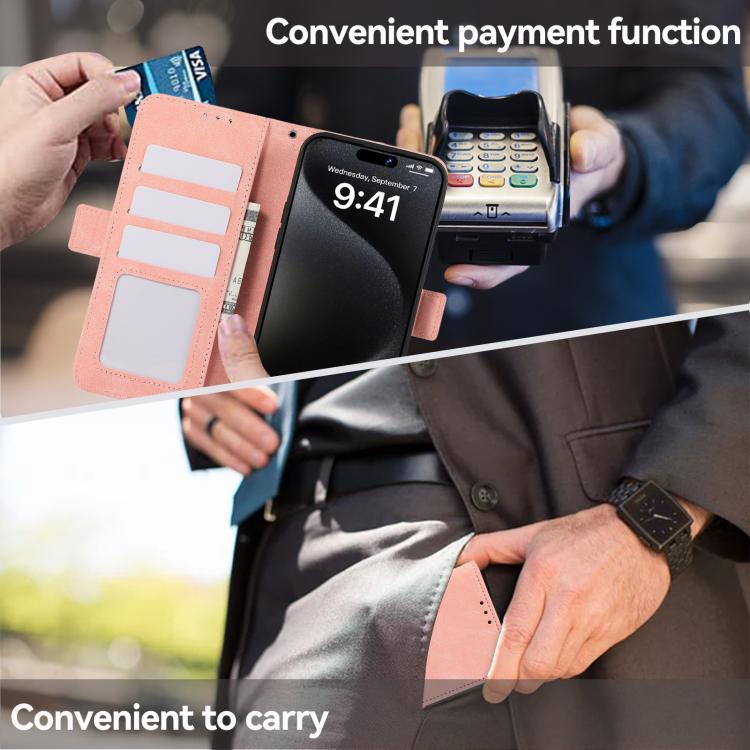 ABEEL Frosted Magnetic RFID Leather Phone Case, For iPhone 16e / 17e, For iPhone 17 Pro Max, For iPhone 17 Pro, For iPhone 17