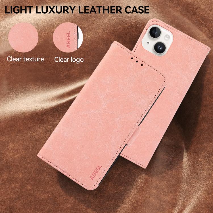 ABEEL Frosted Magnetic RFID Leather Phone Case, For iPhone 16e / 17e, For iPhone 17 Pro Max, For iPhone 17 Pro, For iPhone 17