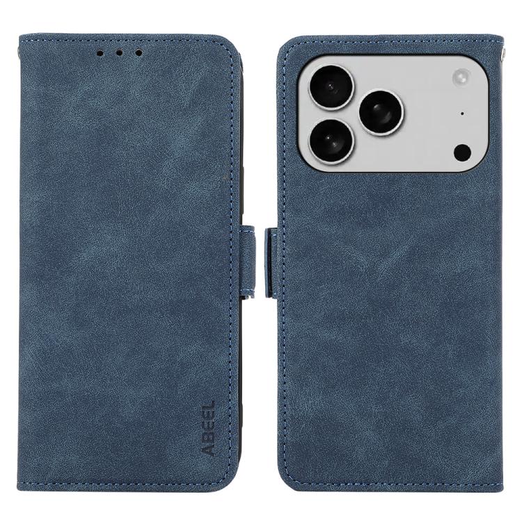 ABEEL Frosted Magnetic RFID Leather Phone Case, For iPhone 16e / 17e, For iPhone 17 Pro Max, For iPhone 17 Pro, For iPhone 17