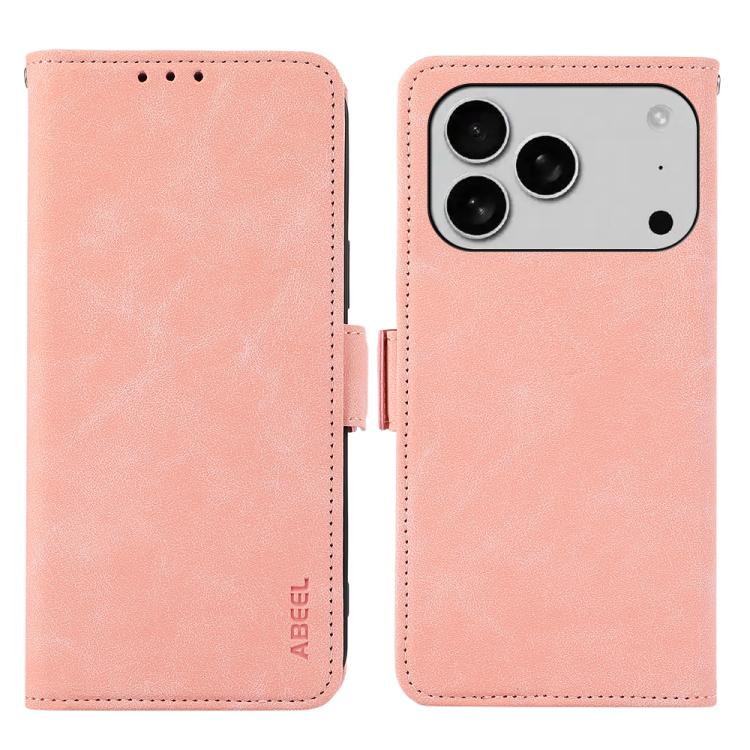 ABEEL Frosted Magnetic RFID Leather Phone Case, For iPhone 16e / 17e, For iPhone 17 Pro Max, For iPhone 17 Pro, For iPhone 17