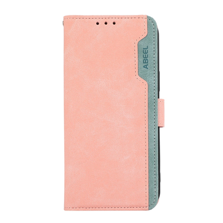 ABEEL Color Block Magnetic RFID Leather Phone Case, For iPhone 12 / 12 Pro, For iPhone 12 Pro Max