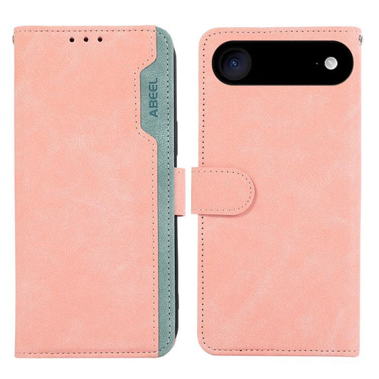 ABEEL Color Block Magnetic RFID Leather Phone Case, For iPhone 16e, For iPhone 16 Pro Max, For iPhone 16 Pro, For iPhone 16 Plus