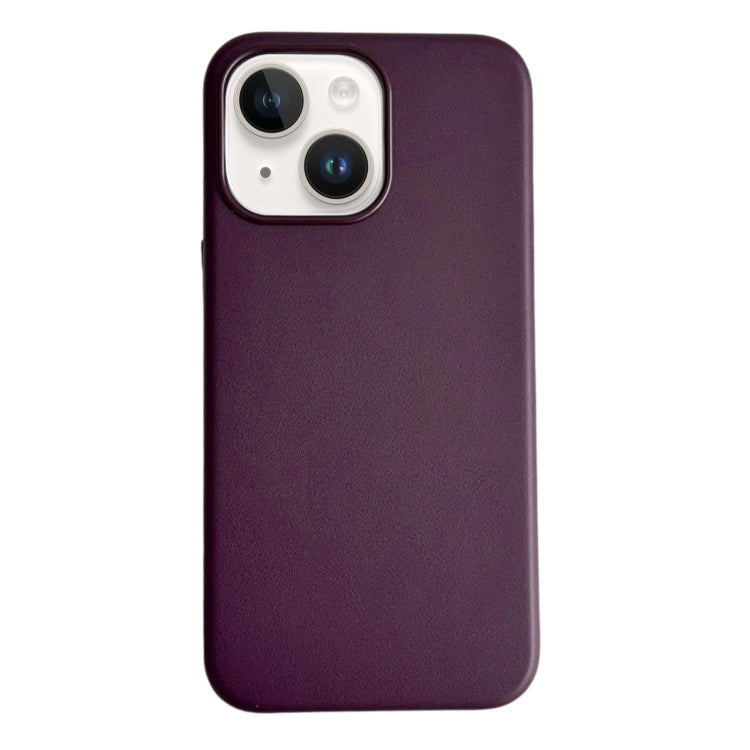 Pure Color Leather Magsafe Magnetic Phone Case, For iPhone 14, For iPhone 14 Pro, For iPhone 14 Pro Max