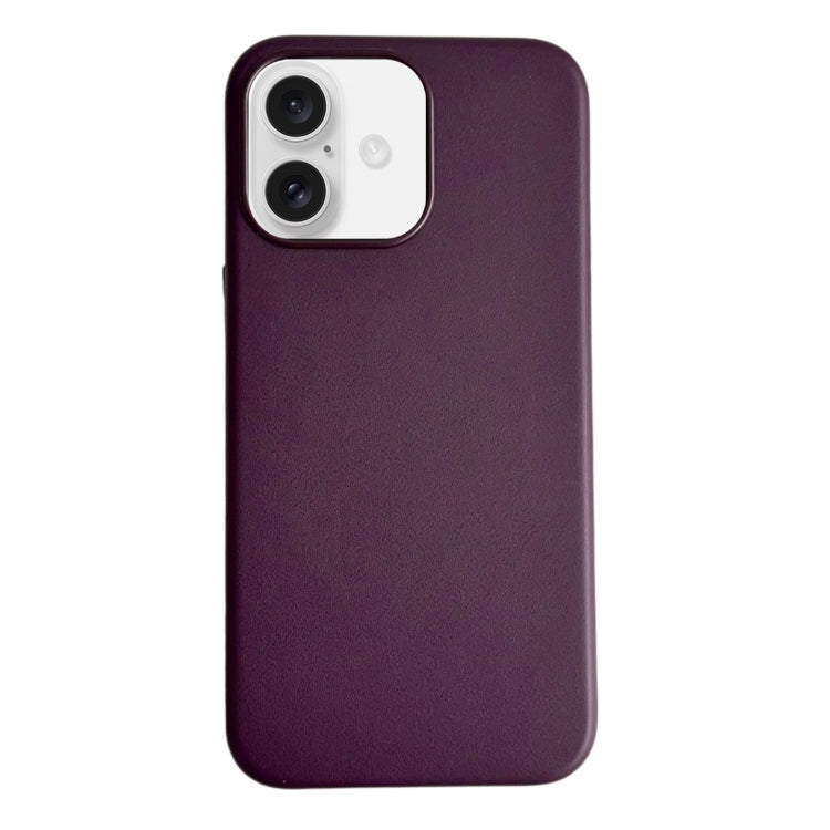 Pure Color Leather Magsafe Magnetic Phone Case, For iPhone 16, For iPhone 15 Pro Max, For iPhone 15 Pro
