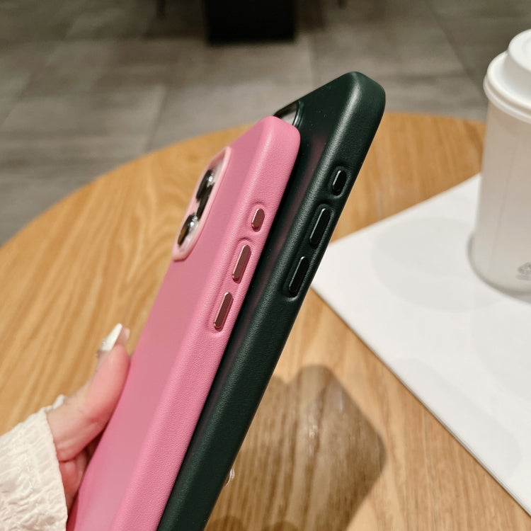 Pure Color Leather Magsafe Magnetic Phone Case, For iPhone 13 Pro Max, For iPhone 13 Pro, For iPhone 13