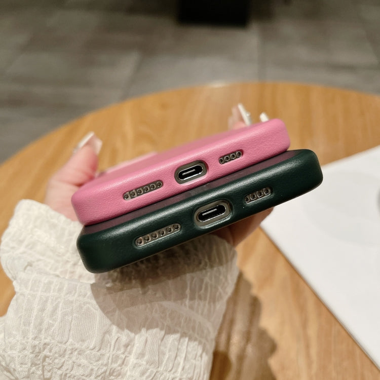 Pure Color Leather Magsafe Magnetic Phone Case, For iPhone 13 Pro Max, For iPhone 13 Pro, For iPhone 13