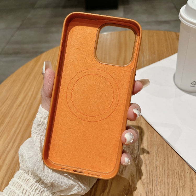 Pure Color Leather Magsafe Magnetic Phone Case, For iPhone 13 Pro Max, For iPhone 13 Pro, For iPhone 13