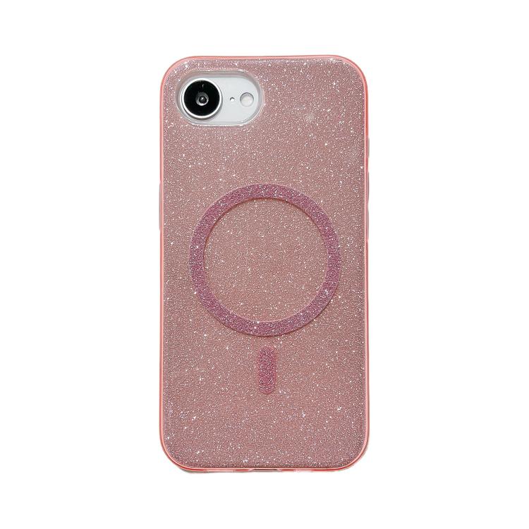 Glitter MagSafe Magnetic TPU Phone Case, For iPhone 16e, For iPhone 15 Pro Max, For iPhone 15 Pro, For iPhone 15 Plus
