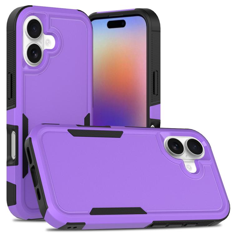 2 in 1 PC + TPU Phone Case, For iPhone 16e, For iPhone 16 Pro Max, For iPhone 16 Pro, For iPhone 16 Plus