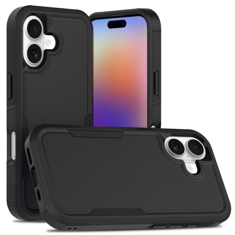 2 in 1 PC + TPU Phone Case, For iPhone 16e, For iPhone 16 Pro Max, For iPhone 16 Pro, For iPhone 16 Plus